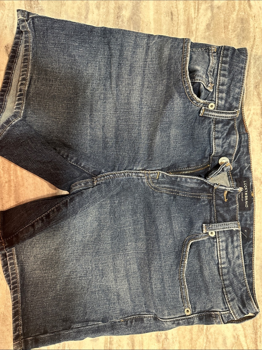 Lucky Brand Dark Blue Denim Jean Shorts